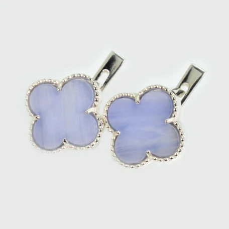 Срібні сережки з конюшиною