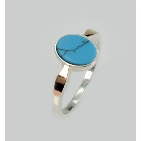 Срібна каблучка з бірюзой