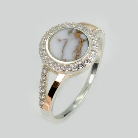 Срібна каблучка з агатом