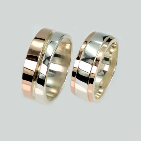 Пара срібних обручок